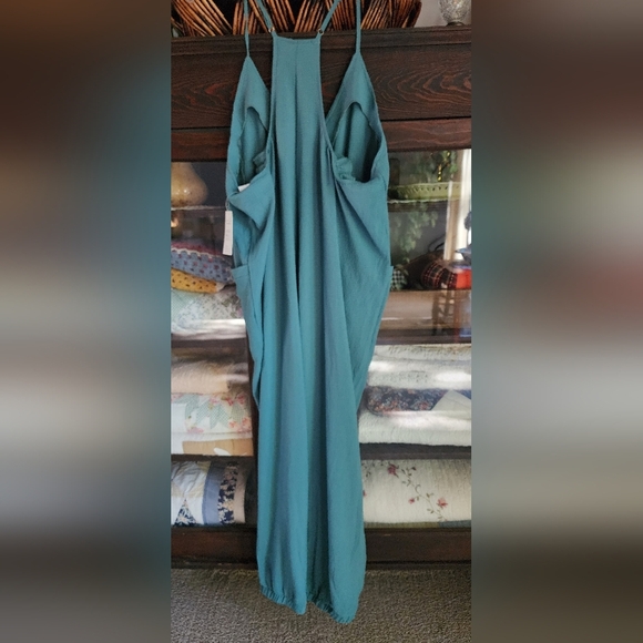 Cupshe Teal Jumpsuit with Pockets - Picture 5 of 6